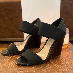 Vince Camuto black wedge heels- Size 6
